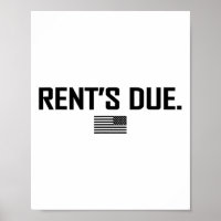 Rent's Due Work Hard Bodybuilder Weightlifting Tee