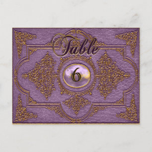 Renvoisié May Victorian Carte Numéro de table