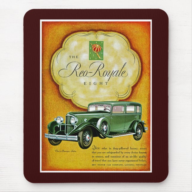 Reo-Royale Eight Automobile Ad Mouse Pad (Front)