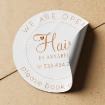 Reopening hair stylist name visit appointment gold