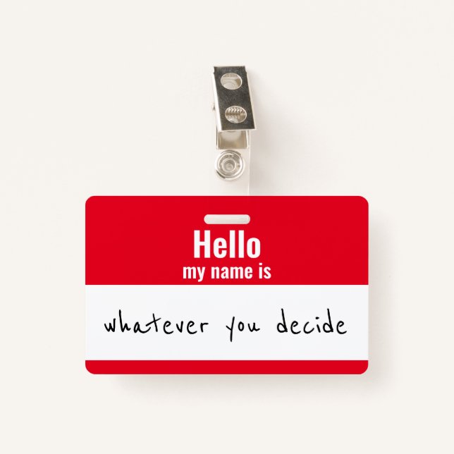 Rep Badge (Front with Clip)