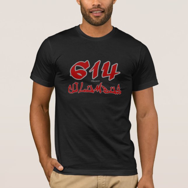 Rep Columbus (614) T-Shirt (Front)