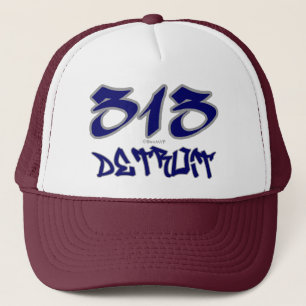 Rep Detroit (313) Trucker Hat