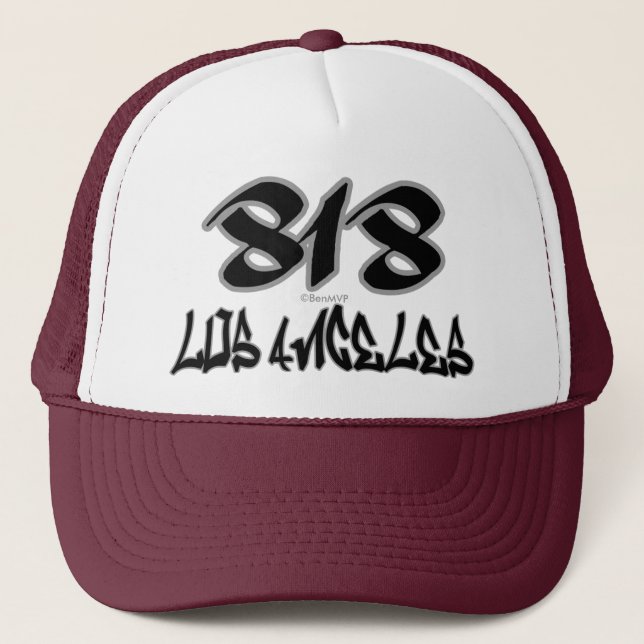 Rep Los Angeles (818) Trucker Hat (Front)