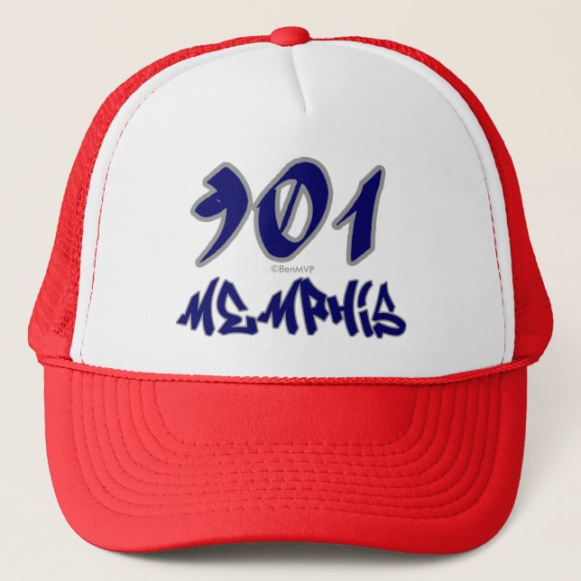 Rep Memphis (901) Trucker Hat (Front)