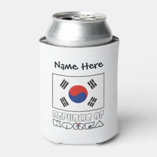 Rep. of Korea S South Korean Flag Personalized Nam Can Cooler