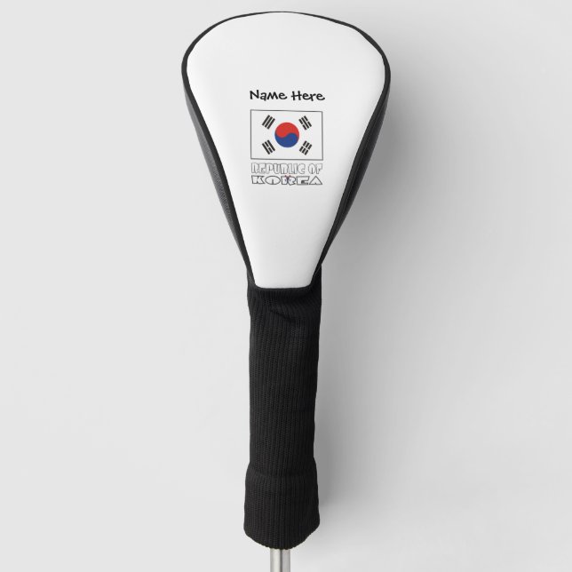 Rep. of Korea S South Korean Flag Personalized Nam Golf Head Cover (Front)