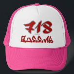 Rep Queens (718) Trucker Hat<br><div class="desc">Check out this Queens 718 hat! Are you from Queens, New York? Do you represent the 718? Or do you have a friend or family member who does? If so, this "Area Codes" hat is exactly the gift that you're looking for! The design features "718" in big lettering on top...</div>