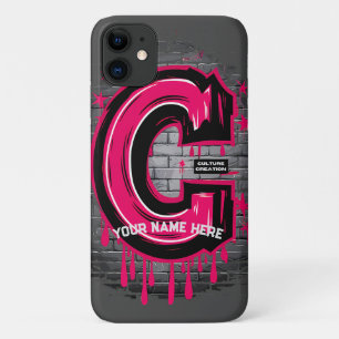 Rep Your Name: Customizable Graffiti Letter "C" iPhone 11 Case
