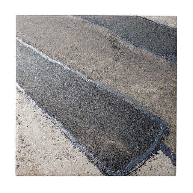 Repair pavement and laying new asphalt tile (Front)