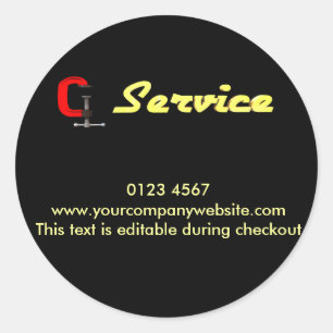 repair - service classic round sticker