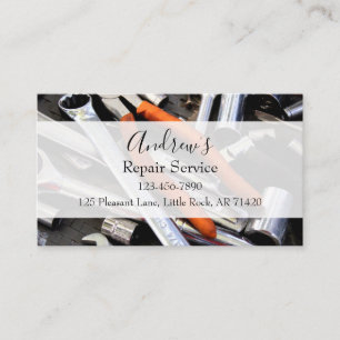 Repair Service Wrench & Tools Business Card
