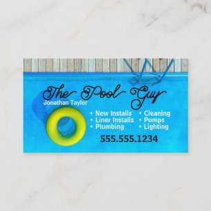 Réparateur de pool Carte de visite