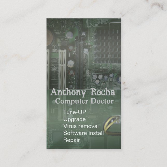 Réparation de technologie d'ordinateur de carte (Devant)