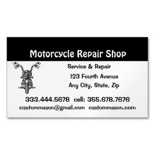 Réparation et service de moto Carte de visite