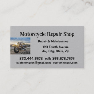Réparation et service de moto Carte de visite
