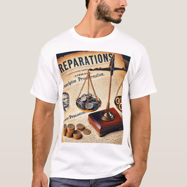  "Reparations" graphic tee (Front)