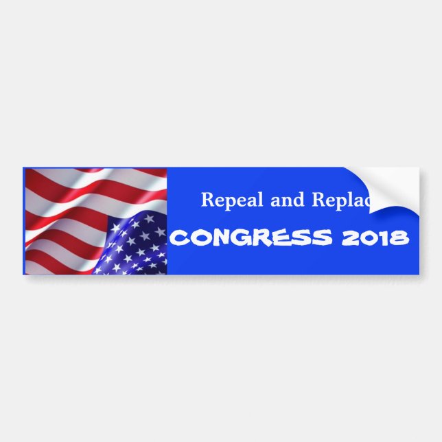 Repeal and replace congress 2018 bumper sticker (Front)