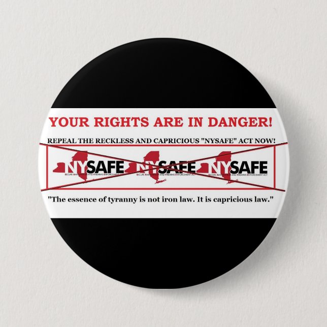 Repeal NY SAFE ACT pin (Front)
