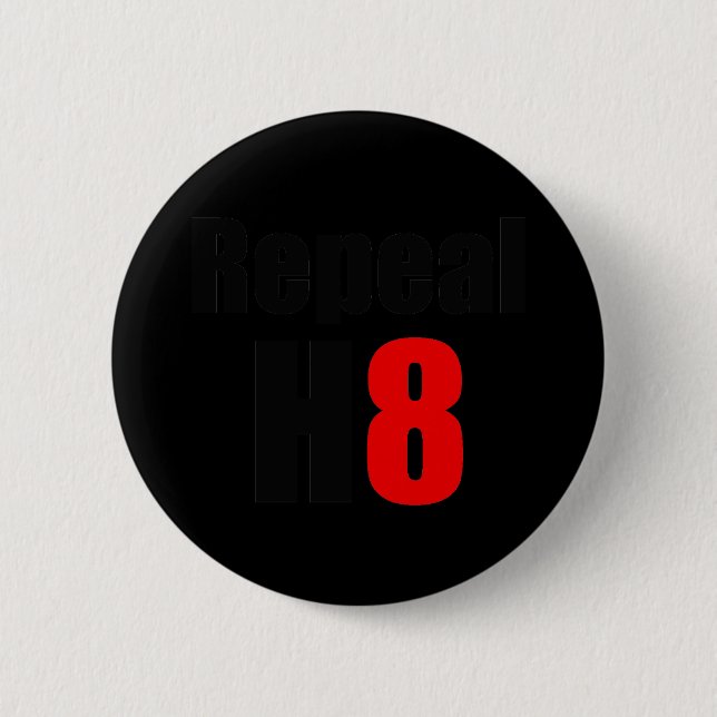 REPEAL PROP 8 / REPEAL H8 2 INCH ROUND BUTTON (Front)