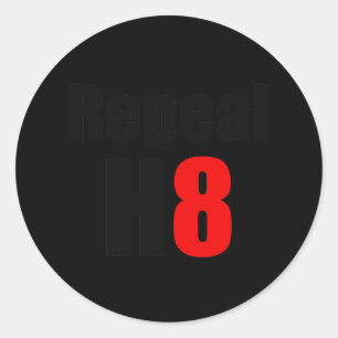 REPEAL PROP 8 / REPEAL H8 CLASSIC ROUND STICKER