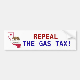 Repeal the California Gas Tax Bumper Sticker