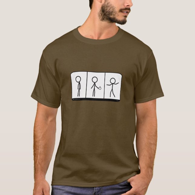 Repeat as necessary, coffee tee (Front)