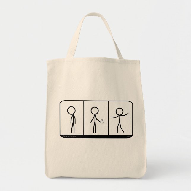 Repeat as necessary, coffee tote bag (Front)