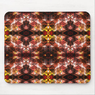 Repeated of red triangle generating strange shapes mouse pad