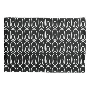 Repeating Black Ovals Pillowcase