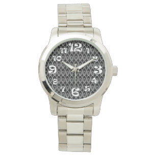 Repeating Black Ovals Watch