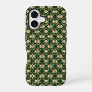 Repeating Botanical Patterns iPhone 16 Case