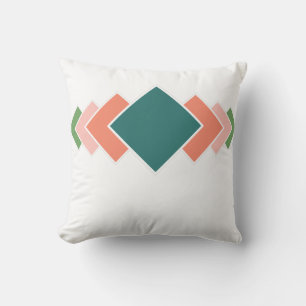 Repeating Diamonds Throw Pillow