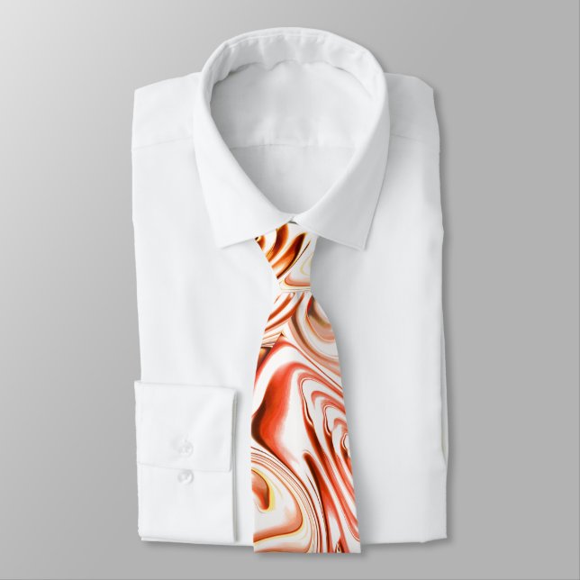 Repeating forming some reddish flower or butterfly tie (Tied)