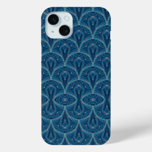 Repeating geometric Art Deco pattern iPhone 15 Mini Case