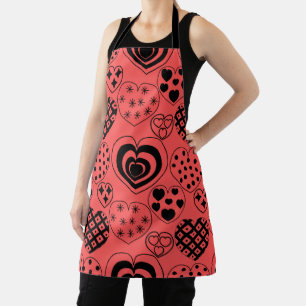 Repeating Hearts Apron