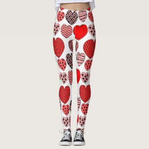 Repeating Hearts Leggings