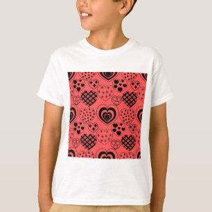 Repeating Hearts  T-Shirt