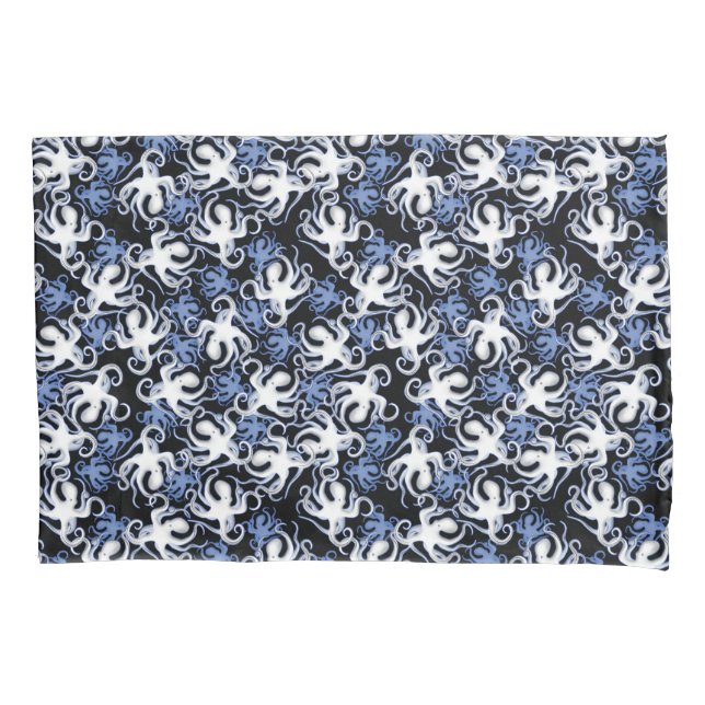 Repeating Motif | Octopus Pattern Pillowcase (Front)