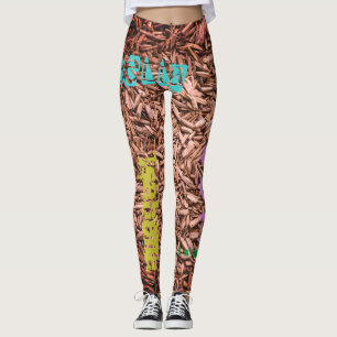 Repeating name customized leggings