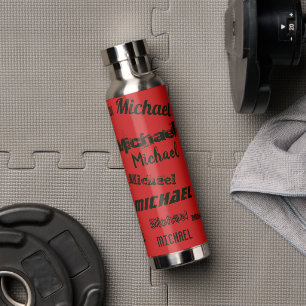 Repeating Name Makes a Fun Gift Hot or Cold Water Bottle