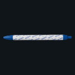 Repeating Name with Stars Cute Sports Style Black Ink Pen<br><div class="desc">This fun pen features a text design of a repeating name with a star. Please note: the star is part of the text field,  so if you delete the star when customizing,  it will no longer appear. This design is personalized,  so you can enter any name you like.</div>