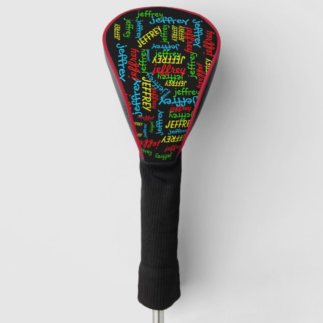 Repeating Names  Golf Head Cover (Front)