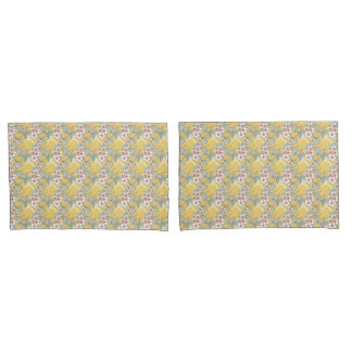 Repeating pattern in pastel colors pillowcase