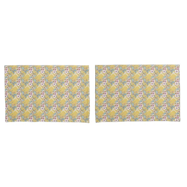 Repeating pattern in pastel colors pillowcase (Front-Set)