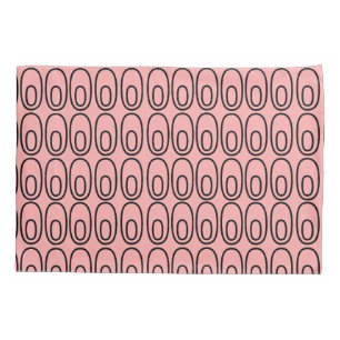 Repeating Salmon Ovals Pillowcase