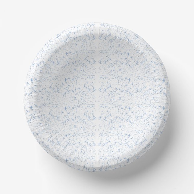Repeating, subtle, textured, white background patt paper plate (Front)