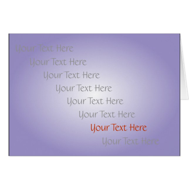 Repeating Text Card (Front Horizontal)