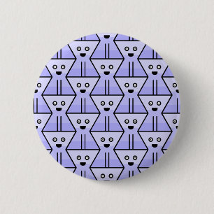 Repeating Triangle Dude 2 Inch Round Button