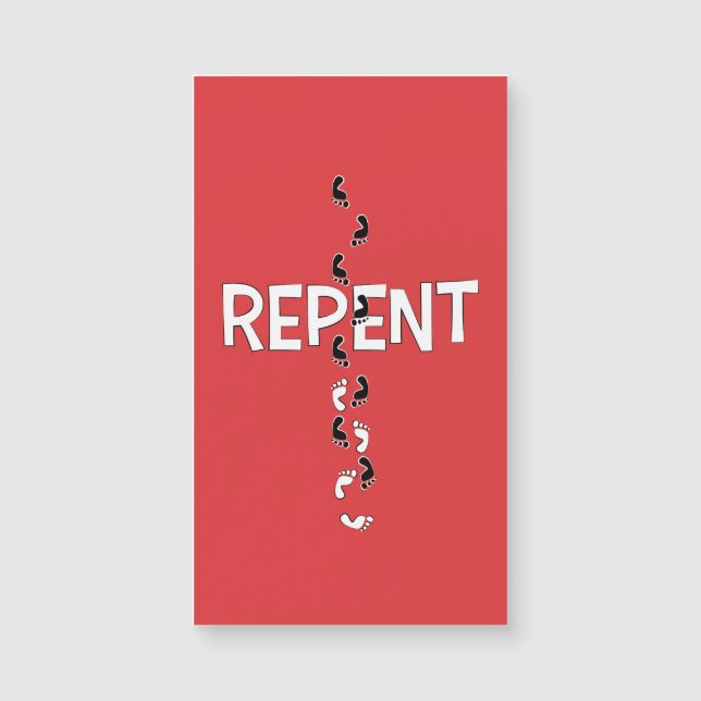 Repent Footprints Cross (Front)